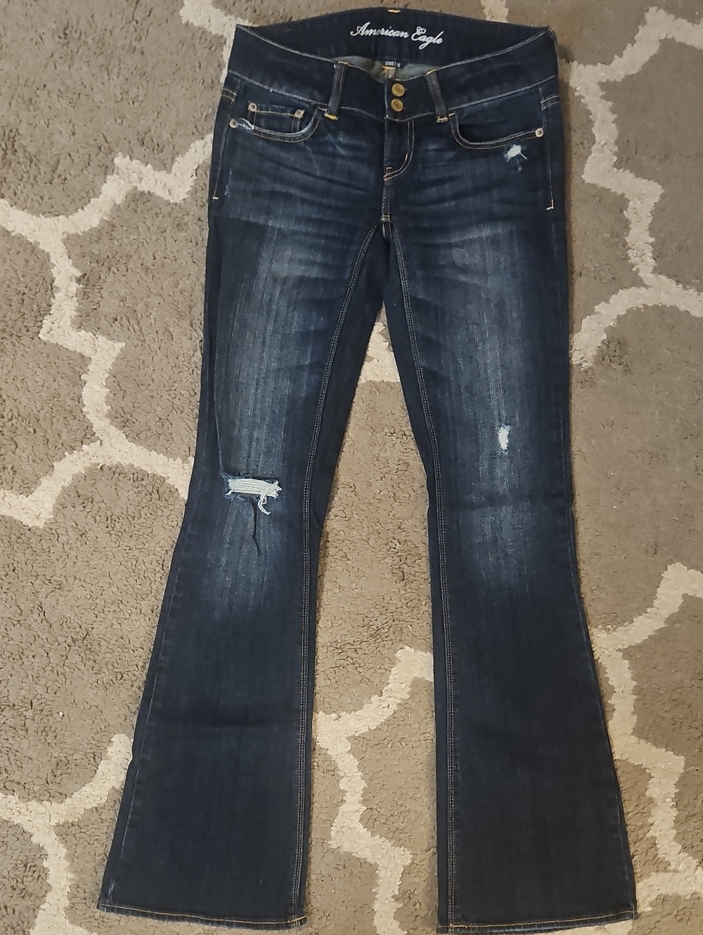 American Eagle Outfitters Dark Blue Flare Jeans